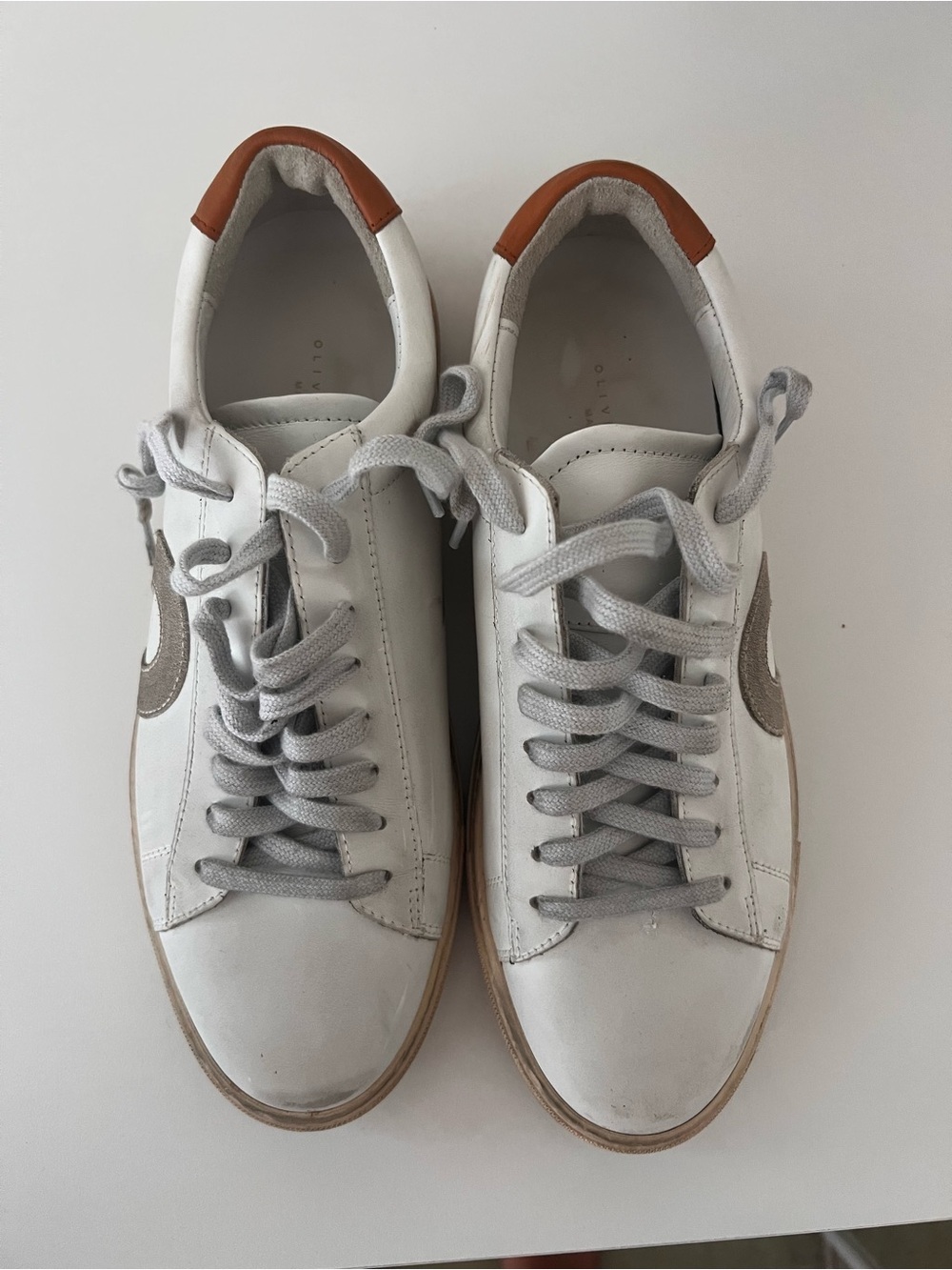 Oliver Cabell White Leather Sneakers